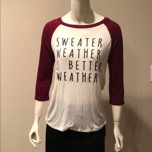 G Mini White and Maroon Baseball Graphic Tee: L